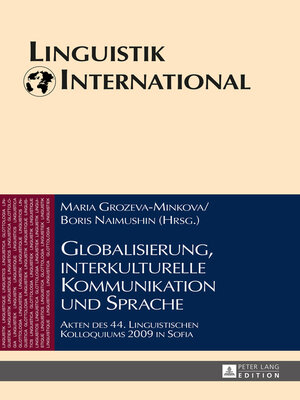cover image of Globalisierung, interkulturelle Kommunikation und Sprache